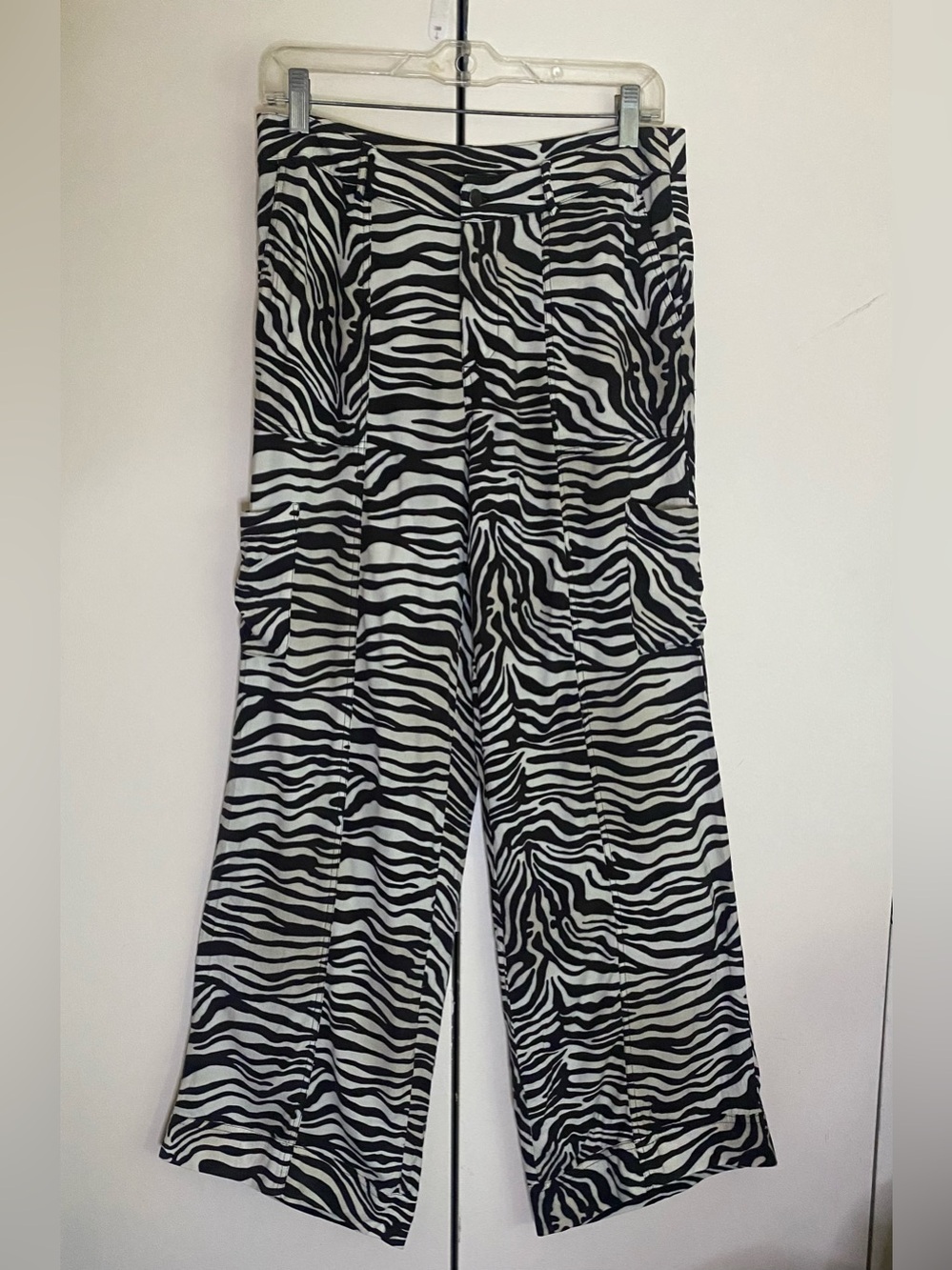 Chaser Zebra Print Wide-Leg Pants - Black & White
